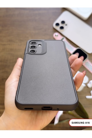 Samsung Galaxy A16 Uyumlu Kamera Korumalı Darbeye Dayanıklı Renk Atmayan Keep Silikon Kılıf Siyah