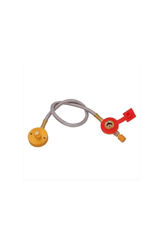 Geeroyoo Kamp Ocağı Bağlantı Seti: Toz Koruyucu Valf + Metal Kaplı Esnek Hortum, Yakıt Tasarrufu Ve Dayanıklılık Özellikleriyle Farklı Modellerde Uyumlu Gümüş