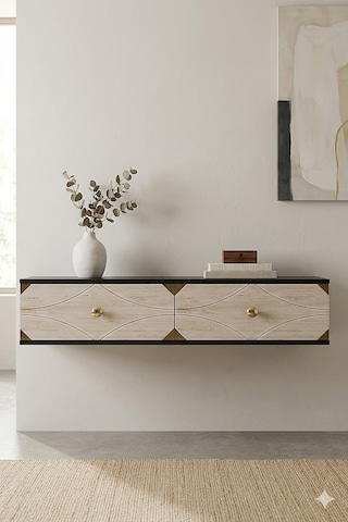 Tda1297atg Alfa Dresuar , Antre Hol Rafı Antrasit-traverten-gold 120cm