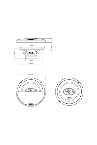 Alpine Sxe-2035s 8 Inch 20 Cm Koaksiyel 3-yollu Hoparlör Sistemi Sku: Smg8690010121493