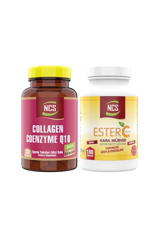 Ncs Ester C Vitamini 180 Tablet + Ncs Collagen Coenzyme Q10 30 Tablet