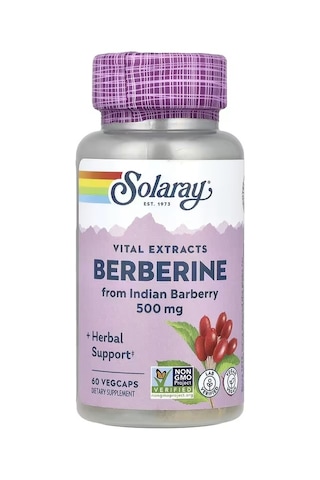 Solaray, Vital Extracts, Berberine, 500 Mg, 60 Vegcaps