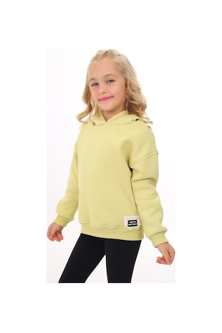 Toontoy Kız Çocuk Baskılı Sweatshirt Açık Yeşil