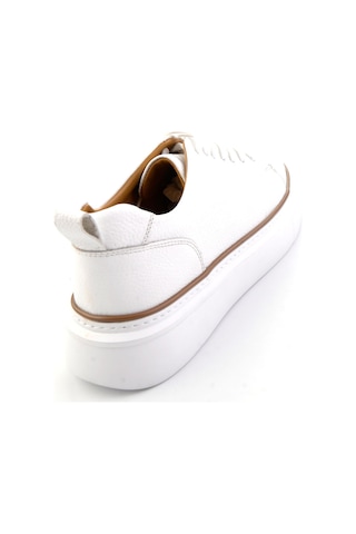 Beyaz Hakiki Deri Erkek Sneaker E01811300540 Beyaz