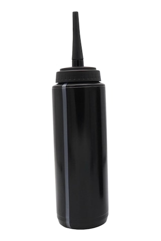 Spor Su Şişesi Su Kupası Taşınabilir Hafif Yeniden Kullanılabilir Fitness Şişesi 1 L Hokey Açık Dış Mekan Aktiviteleri Boks Siyah Siyah