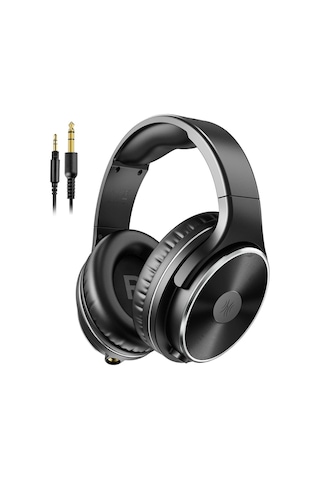 108db Studio Hifi Kablolu Kulak Üstü Kulaklık, 50mm Sürücü, Mikrofonlu, Siyah