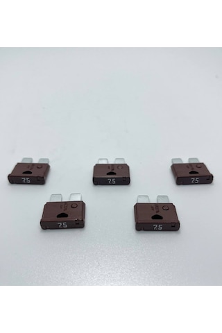 5 Adet 7,5 Amper Kahverengi Standart Bıçak Sigorta 7,5a