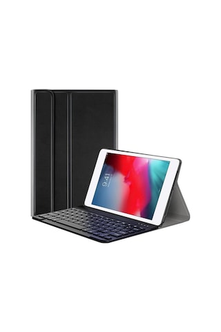 Apple Uyumlu iPad Pro 12.9 2021 Bluetooth Klavyeli Standlı Kılıf - BKK1