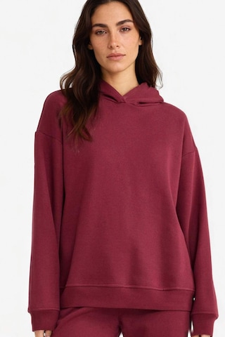 Defacto Relax Fit Kapüşonlu Basic Düz Kalın Sweatshirt D9935ax25wnbr115 Bordo