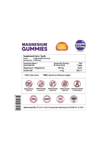 Validus Magnesium 60 Gummies