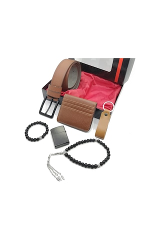 Erkek Cüzdan Kemer Tesbih Set