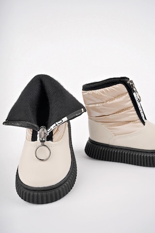 Muggo Candy Garantili Bebek Rahat Kalıp Önü Fermuarlı İçi Kürklü Yağmur Ve Kar Botu 001