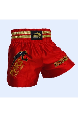 Parsspor Pars Kick Boks Şortu Nakışlı Kırmızı