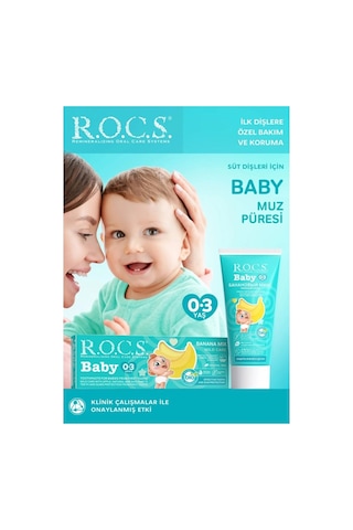 Trendexa Bebek Diş Macunu Muz Püresi Tadında 0-3 Yaş 45 Gr Mac