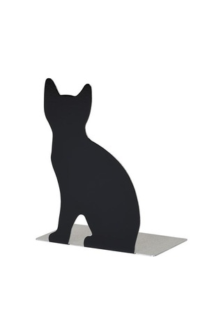Ikea Portvakt Kitap Desteği, Siyah, 12x14.5 Cm, Kedi