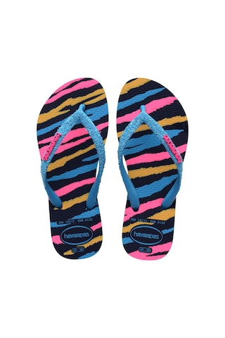 Kids Slim Glitter Trendy Navy Blue/turquoise Çocuk Terlik 4146976-1327-2159 Lacivert
