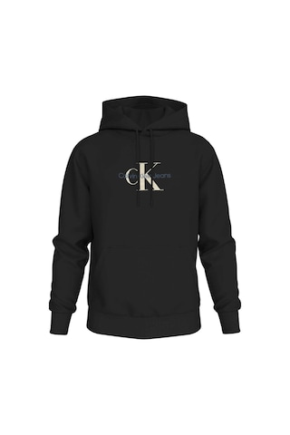 Calvin Klein Dıstressed Monologo Hoodıe Siyah