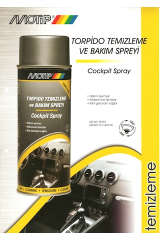 Motip Torpido Temizleme ve Bakım Spreyi 400Ml Tr593