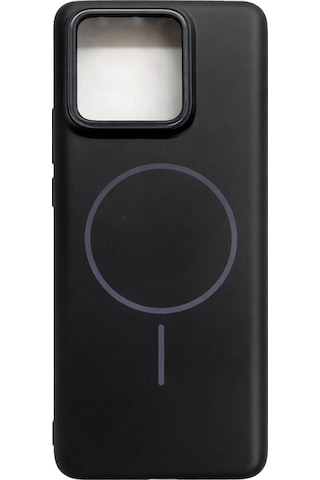 Mi 13 Pro Uyumlu Kamera Çıkıntılı Magsafe Wireless Şarj Özellikli Sert Sararmaz Silikon Kılıf Siyah