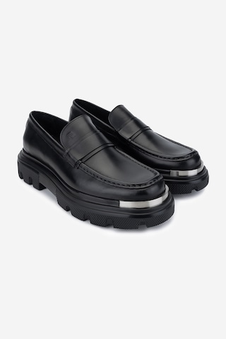 Valmenti Erkek Hakiki Deri Siyah Analin Loafer Ayakkabı 381 20353 Erk Ayk Sk24-25 Sıyah Anl Siyah