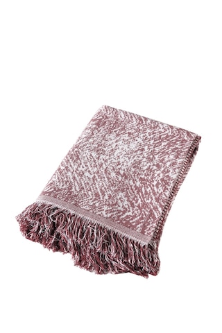 Vicuna Home Pamuklu Çok Amaçlı Ebruli Koltuk / Çekyat Örtüsü Bordo