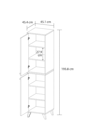 Balım İki Kapaklı Modern Banyo Dolabı Çok Renkli