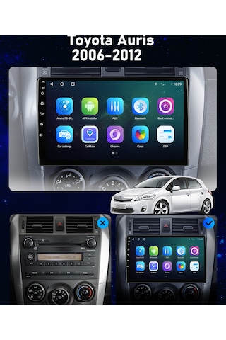 Toyota Auris 2006-2012 Android Multimedya 2/32gb Carplay 9''hdıps