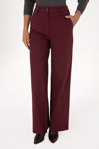 U.S. Polo Assn. Kadın Bordo Loose Fit Kanvas Pantolon 50316913-VR177