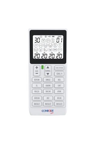 Comfort Plus M101A-WH2 4 Kanallı 8 Pedli 60 Prog Şarjlı Dijital Ems Cihazı