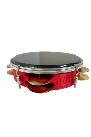 Fasıl Tefi Profesyonel Carbon Kırmızı Renk Kasnak Siyah Film