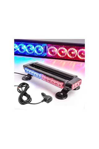 Çakar Lamba Çift Taraflı 30 Led Mavi-kırmızı 38x16.5x7.5 Cm / Lap