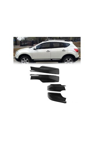 Konesam Nissan Qashqai 2008-2015 Sağ Ön Çatı Bagaj Rafı Koruyucu Kapağı, Abs Materyal, Siyah, Kolay Montaj, Dayanıklı