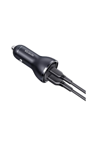 Mcdodo Cc-5670 95w 1xtype-c 1xusb Girişli Dijital Göstergeli Araç Çakmak Şarjı - Siyah