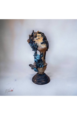 Kelebek Kız Heykeli Figürü -masa Dekorasyonu İçin Şık Bir El