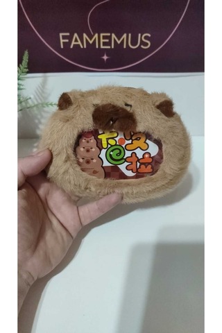 Lüsk Kaliteli Caypara Peluş Cüzdan Anahtarlık 12 Cm