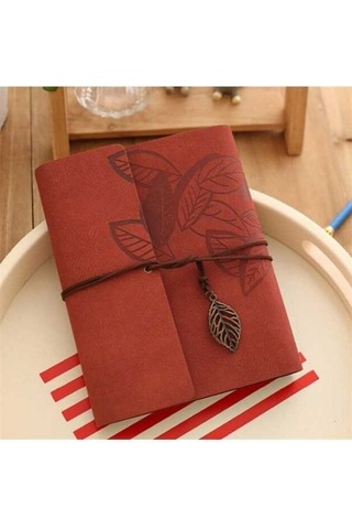 Tongxida Pu Deri Antik Kraft Kağıt Albümler Bordo, Vintage Fotoğraf Defteri