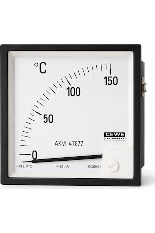 Cewe Cq Analog Panel Ampermetre 20 Ma Dc 96 96 Mm Endüstriyel Ölçüm Cihazı