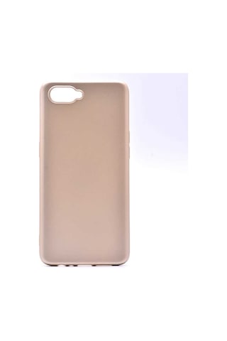 Noktaks - Oppo Uyumlu Rx17 Neo - Kılıf Mat Renkli Esnek Premier Silikon Kapak - Gold