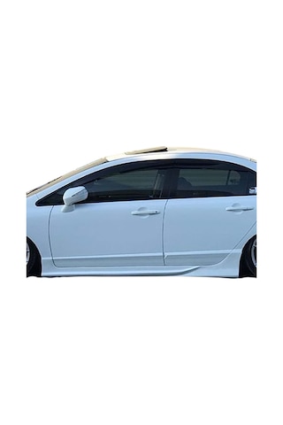 Honda Civic Fd6 Custom Yan Marşpiyel Seti Plastik 2 Adet Mat Siyah 2006 2007 2008 2009 2010 2011 Karlık+ek+bodykit