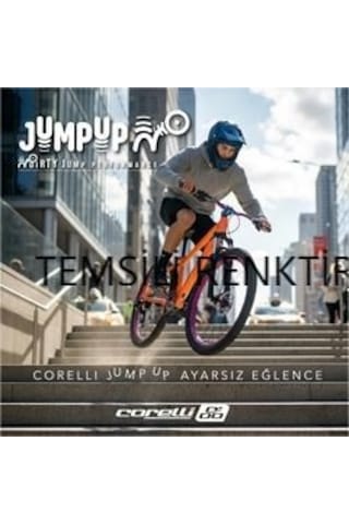 Corelli Jump Up Hareket Bisikleti 24 J Sarı Gövde, Mor Siyah Sticker