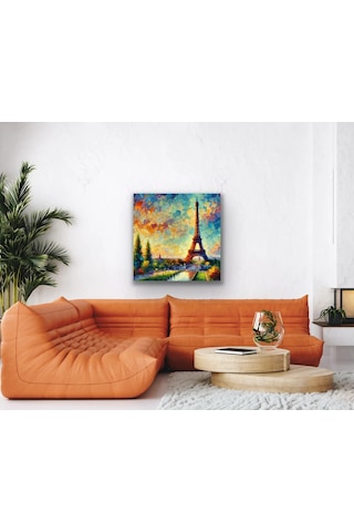 Eyfel Kulesi Kanvas Tablo 90x90cm
