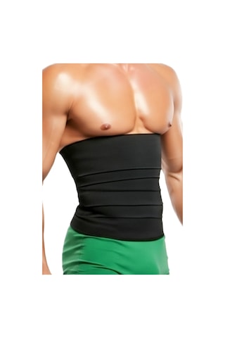 Elilom Waist Wrap Bel Korse Ayarlanabilir Cırtlı Bel Bandı Siyah Elılom