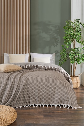 Rebeka Kahverengi Alice - Çift Kişilik Pike 200x230 Kahverengi