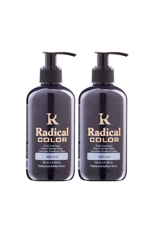 Radical Color New 25/blue Amonyaksız Su Bazlı Saç Boyası 250 Ml 2 Adet Mavi