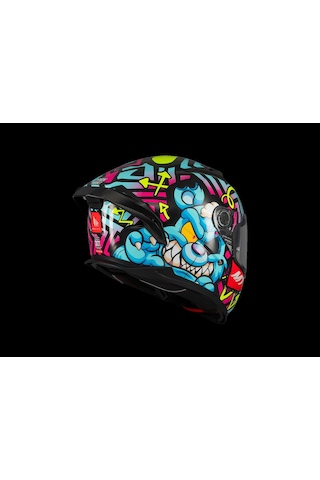 Kask Mt Braker Sv Crazy Teddy B7 Parlak Parlak Mavi