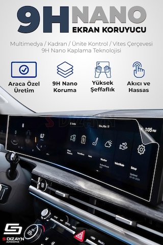 S-dizayn Byd Dolphin 9h Nano Gösterge Ve Multimedya Ekran Koruyucu Parlak 2024 Üzeri A+ Kalite