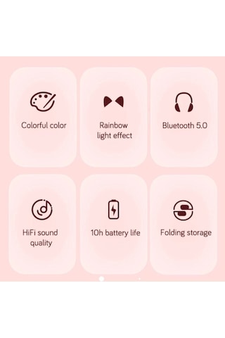 Karler Stn-28 Bluetooth Mikrofonlu Led Işıklı Hafıza Kartı Girişli Kulak Üstü Kedi Kulaklık