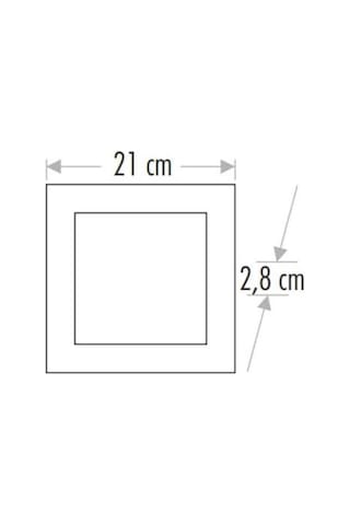 Cata 18w Sıvaüstü Led Armatür Siyah Kasa Beyaz Kare Cat Ct-5236b Siyah