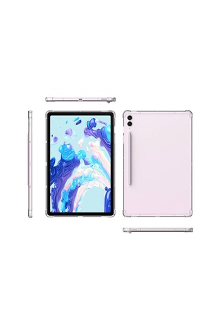 Galaxy Uyumlu Tab S9 Ultra Kılıf - Bls Store Tablet Nitro Anti Shock Silikon Kapak-renksiz Arka Kapak