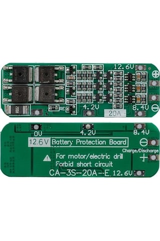 Weko Bms-24031 3s 20a Bms Devresi Lityum Batarya Şarj Modülü